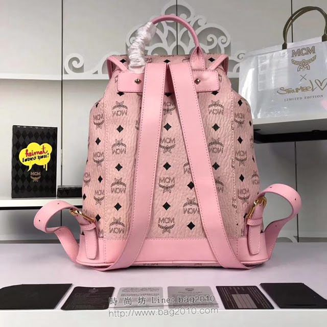 MCM雙肩包 原單 5820 新款MCM 特殊款抽繩雙肩包 百搭時髦款 MCM女背包  mdmc1411